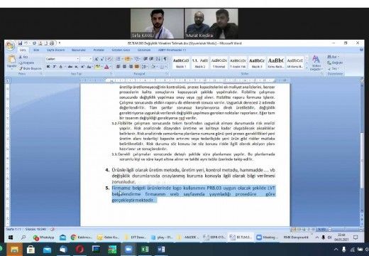 Endüstriyel Elektrik firmasının TS EN 61439-1&2, TS EN 62208 standartları kapsamında gözetim denetimi Covid-19 salgını sebebiyle online olarak gerçekleştirildi