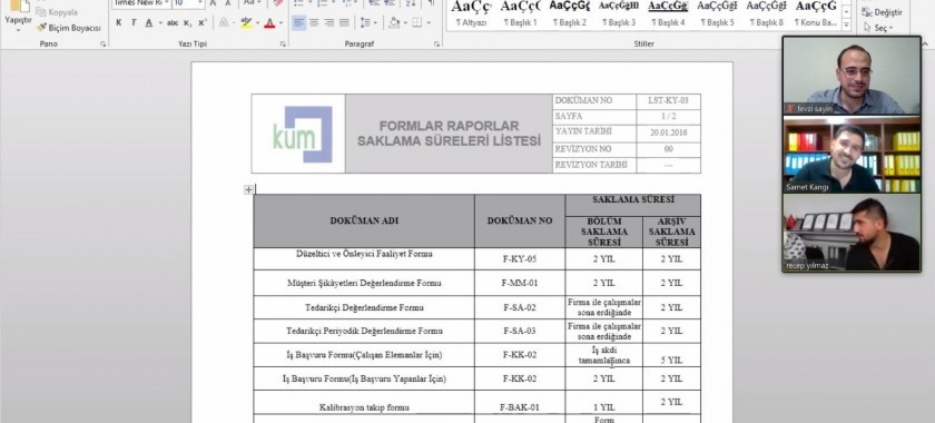 Kum Elektrik firmasının TS EN 61439-1&2 ve TS EN 62208 standartları kapsamında gözetim denetimini gerçekleştirdik.
