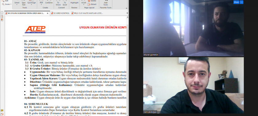 ATEP PANO Firmasının TS EN 61439-1&2 Standartları Kapsamında Gözetim Denetimini Gerçekleştirdik.
